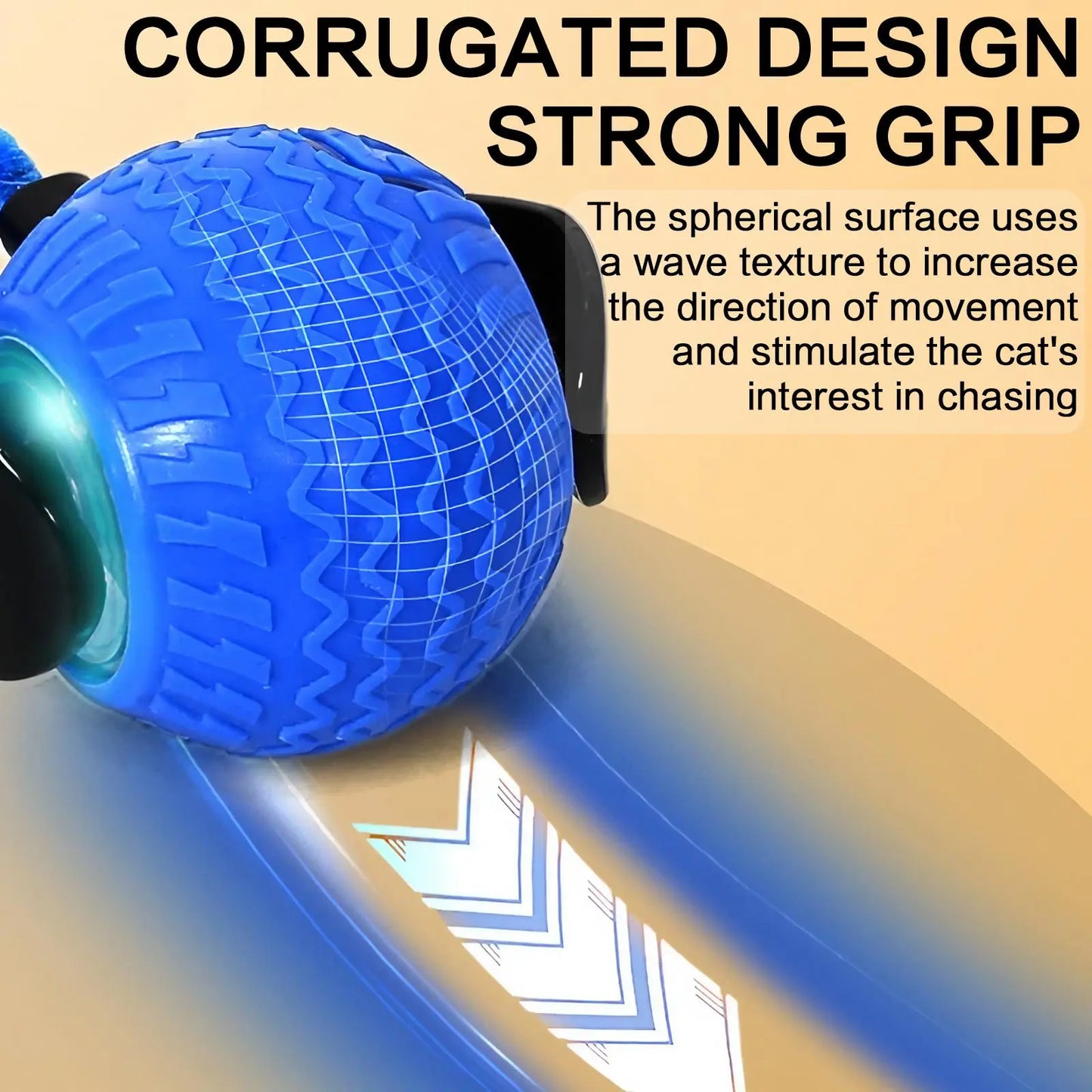 Rechargeable Interactive Cat Toy Ball - Fun & Durable Teaser for Indoor Play & Exercise (1 or 2 Count)