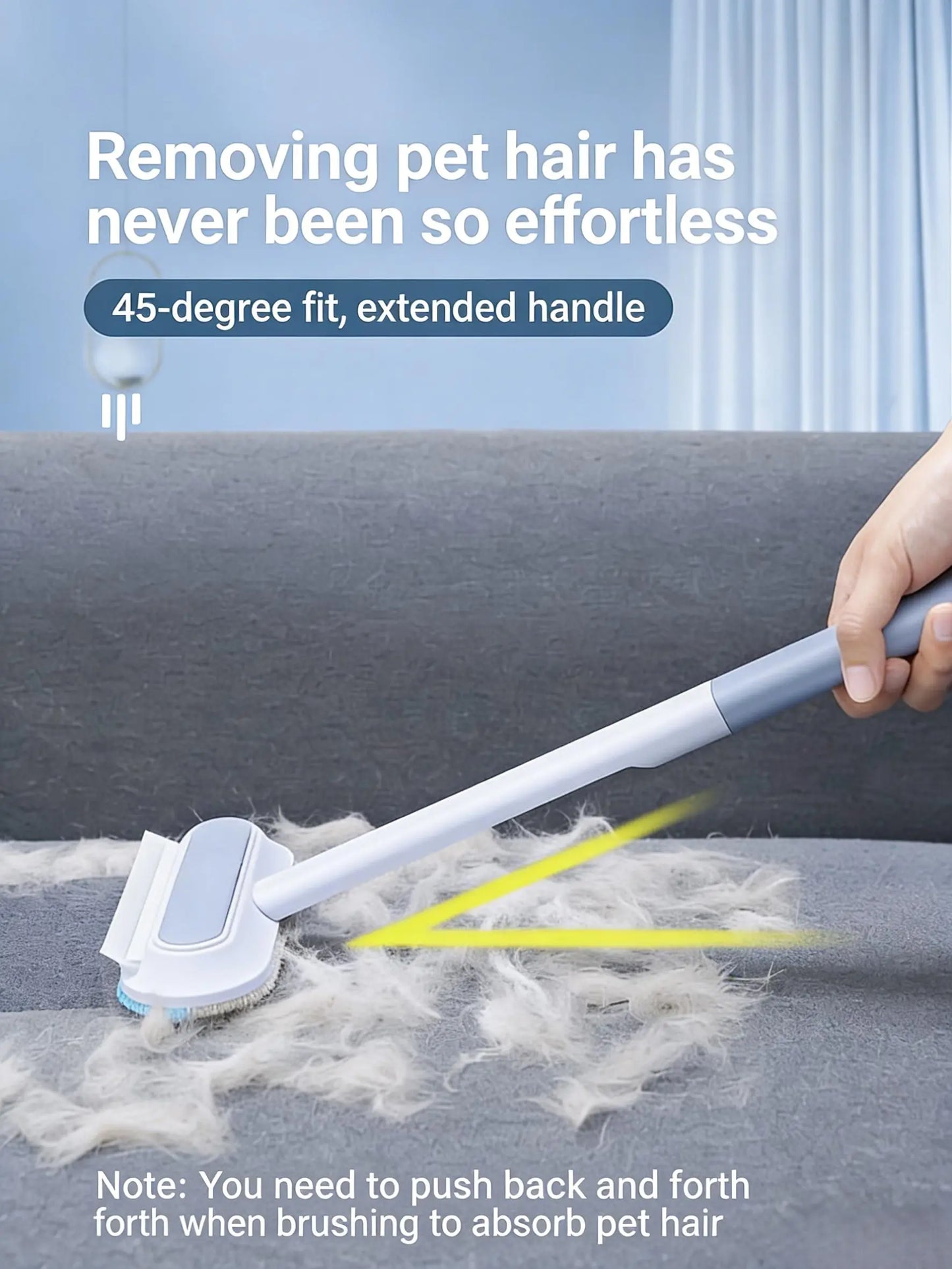 Ultimate 4-In-1 Pet Fur Remover Brush & Washable Cleaning Gloves Set for Effortless Indoor Hair Removal
