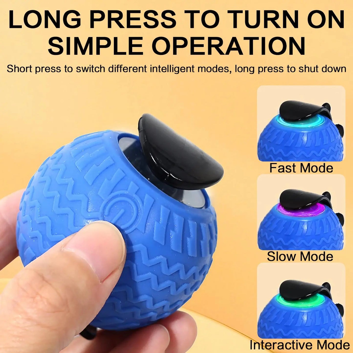 Rechargeable Interactive Cat Toy Ball - Fun & Durable Teaser for Indoor Play & Exercise (1 or 2 Count)