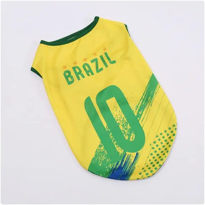 Stylish Pet Soccer Jersey - Perfect Game Day Outfit for Small to Medium Dogs and Cats!