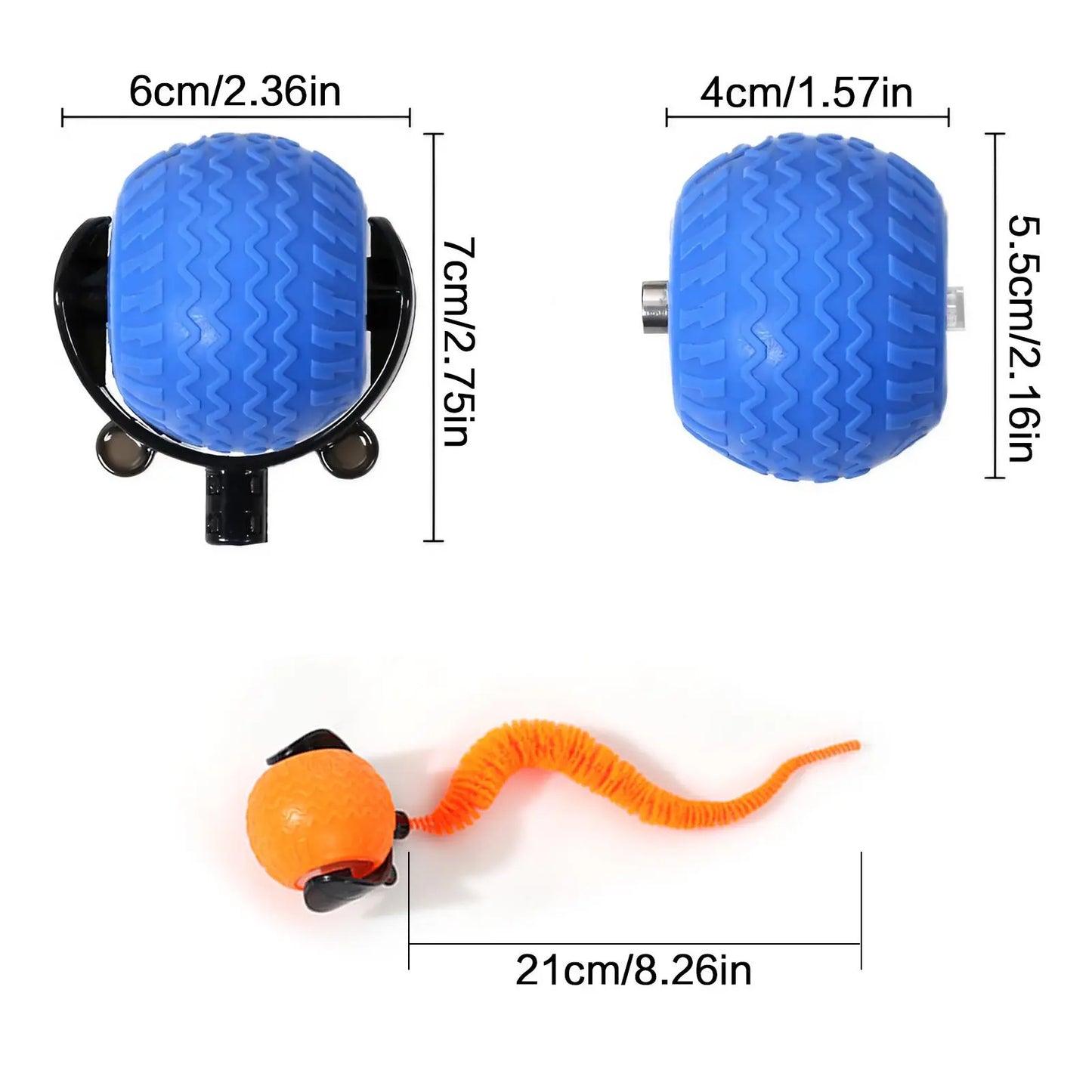 Rechargeable Interactive Cat Toy Ball - Fun & Durable Teaser for Indoor Play & Exercise (1 or 2 Count)