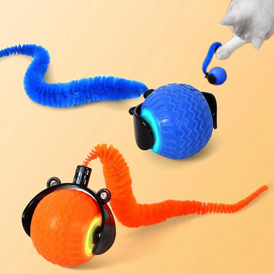 Rechargeable Interactive Cat Toy Ball - Fun & Durable Teaser for Indoor Play & Exercise (1 or 2 Count)