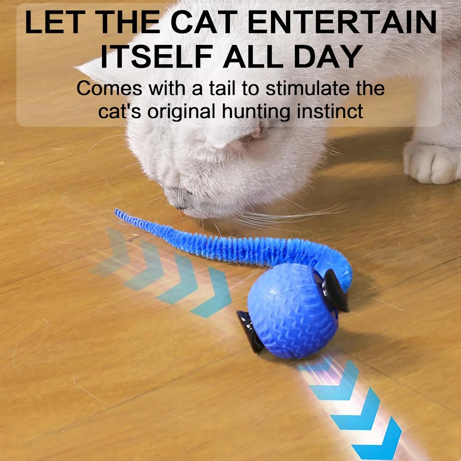 Rechargeable Interactive Cat Toy Ball - Fun & Durable Teaser for Indoor Play & Exercise (1 or 2 Count)
