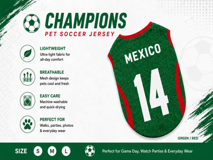 Stylish Pet Soccer Jersey - Perfect Game Day Outfit for Small to Medium Dogs and Cats!